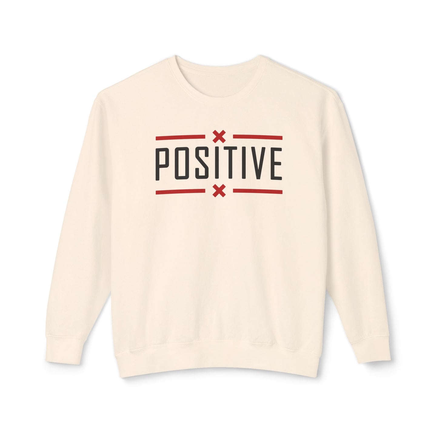 Positive_Unisex Lightweight Crewneck Sweatshirt