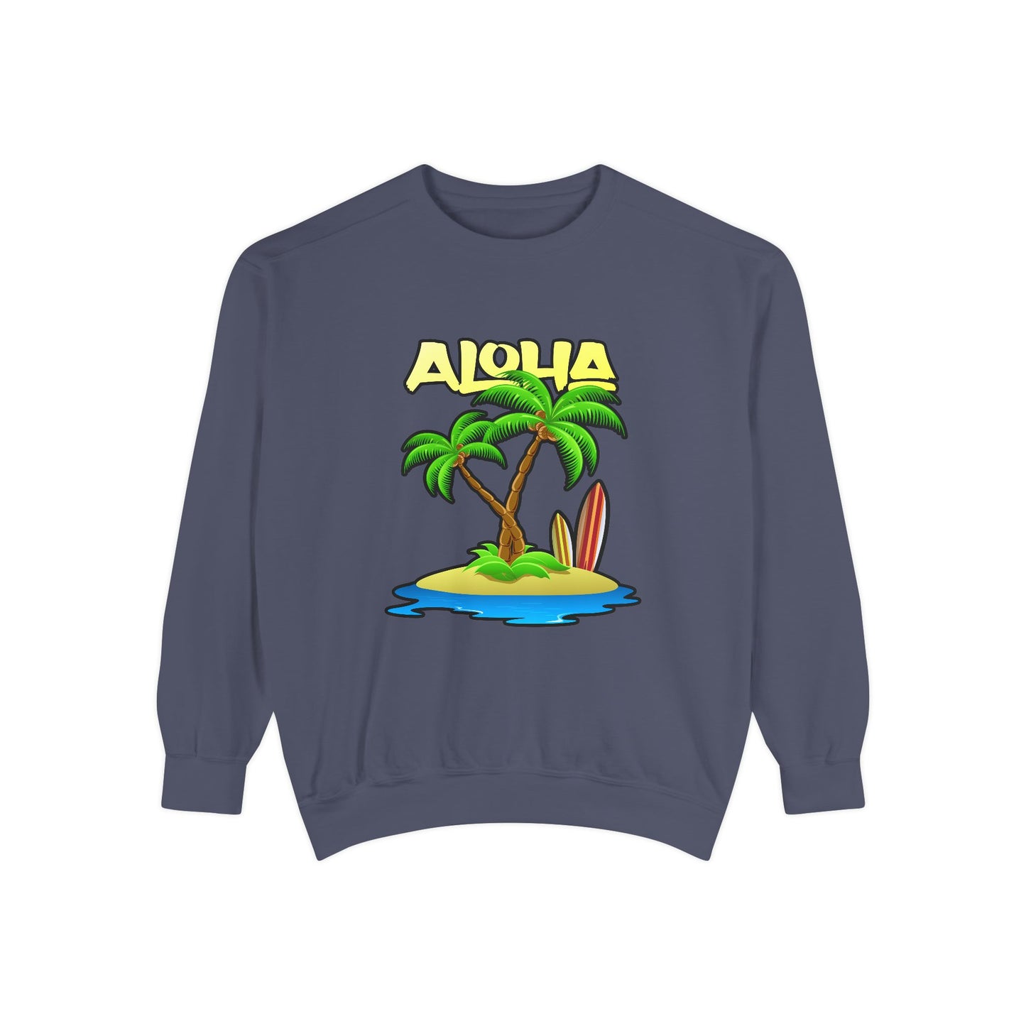 ALOHA | Unisex Garment-Dyed Sweatshirt