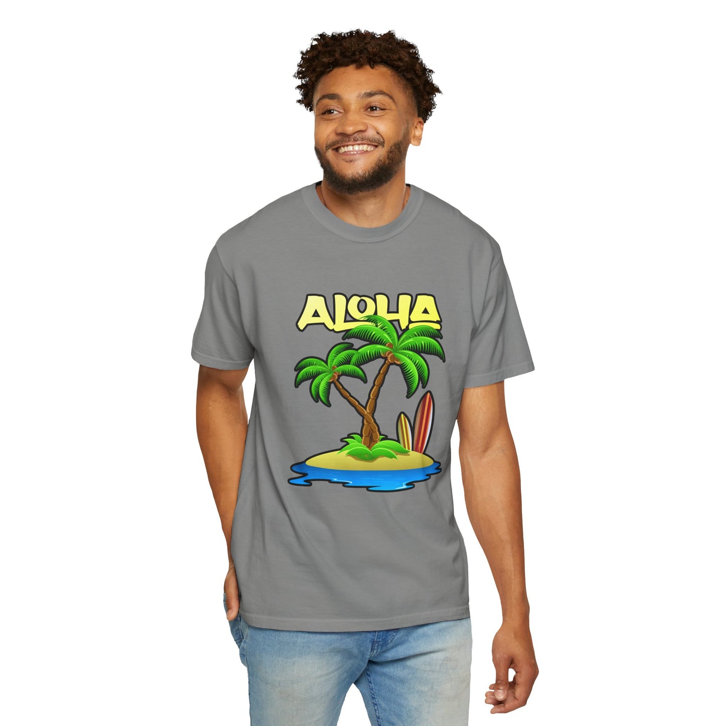 ALOHA | Unisex Garment-Dyed T-shirt