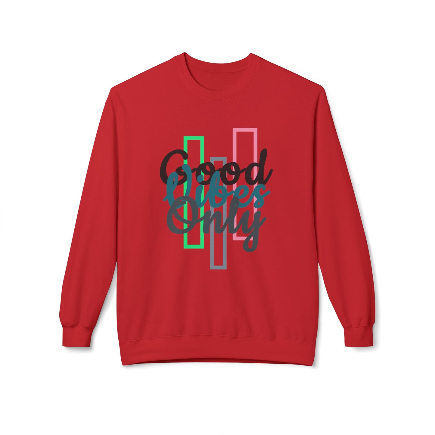 Good Vibes Only | Unisex Midweight Softstyle Fleece Crewneck Sweatshirt