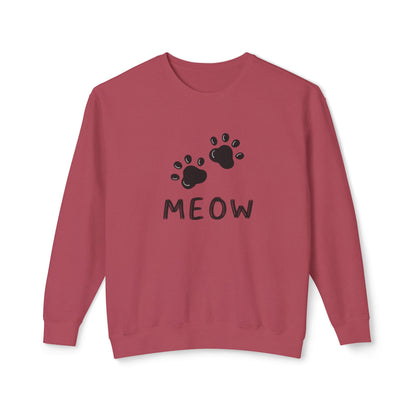 MEOW_Unisex Lightweight Crewneck Sweatshirt