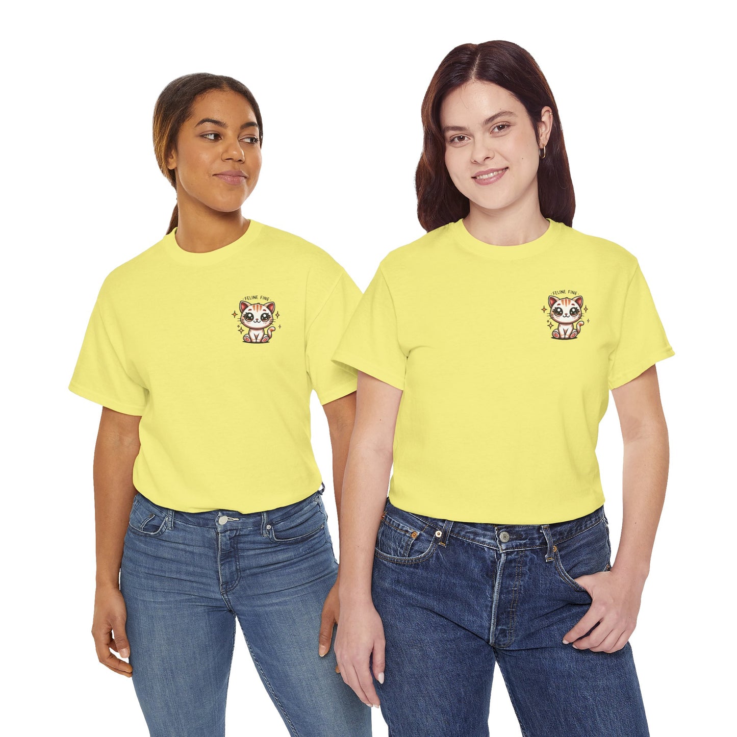 Feline Fine | Unisex Heavy Cotton Tee