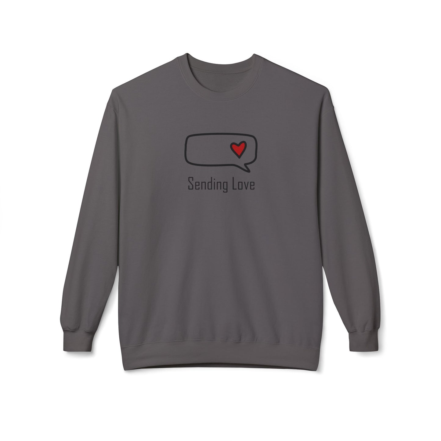 Sending Love_Unisex Midweight Softstyle Fleece Crewneck Sweatshirt
