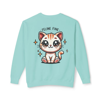 Feline Fine | Unisex Lightweight Crewneck Sweatshirt