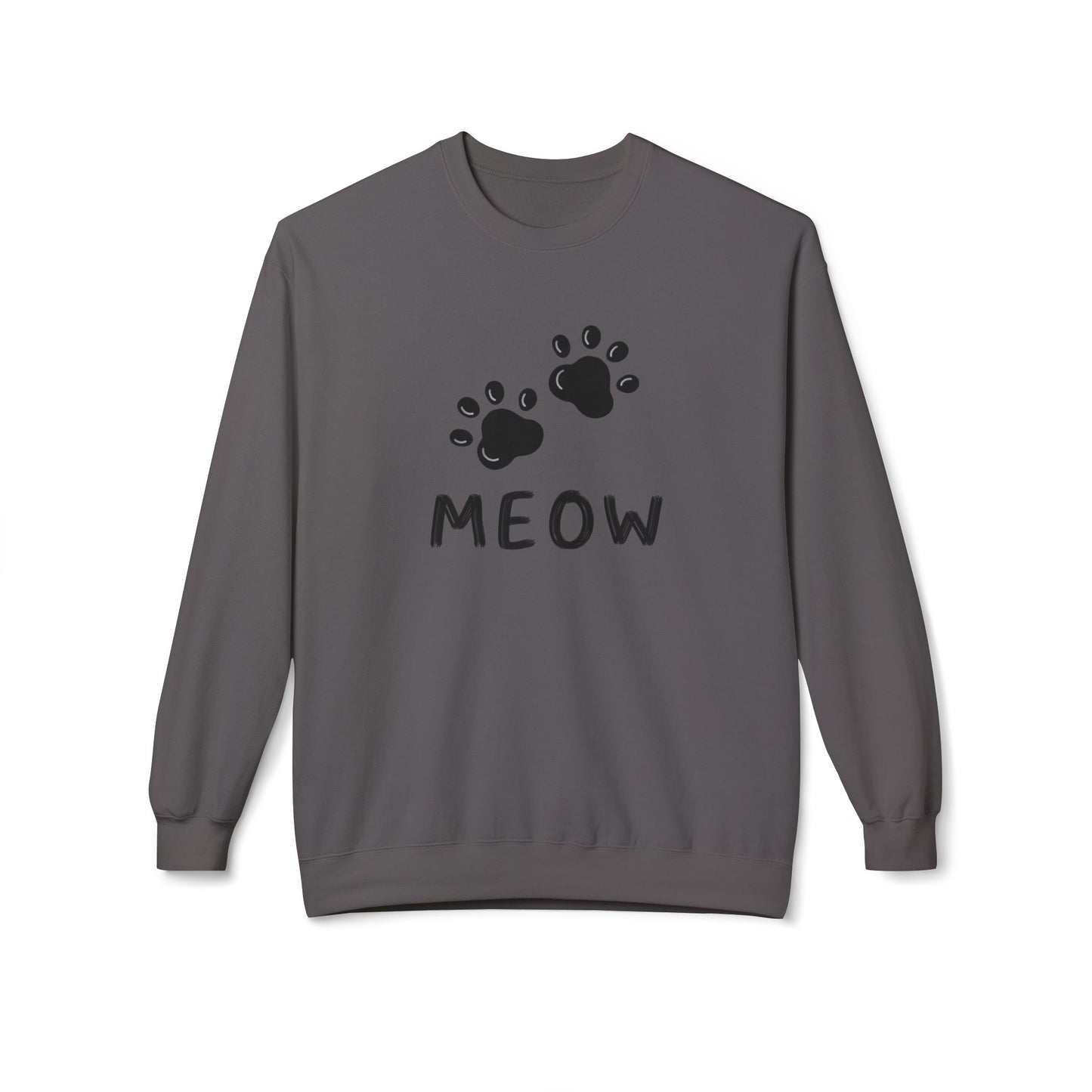 MEOW_Unisex Midweight Softstyle Fleece Crewneck Sweatshirt