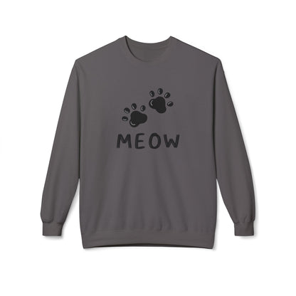 MEOW_Unisex Midweight Softstyle Fleece Crewneck Sweatshirt
