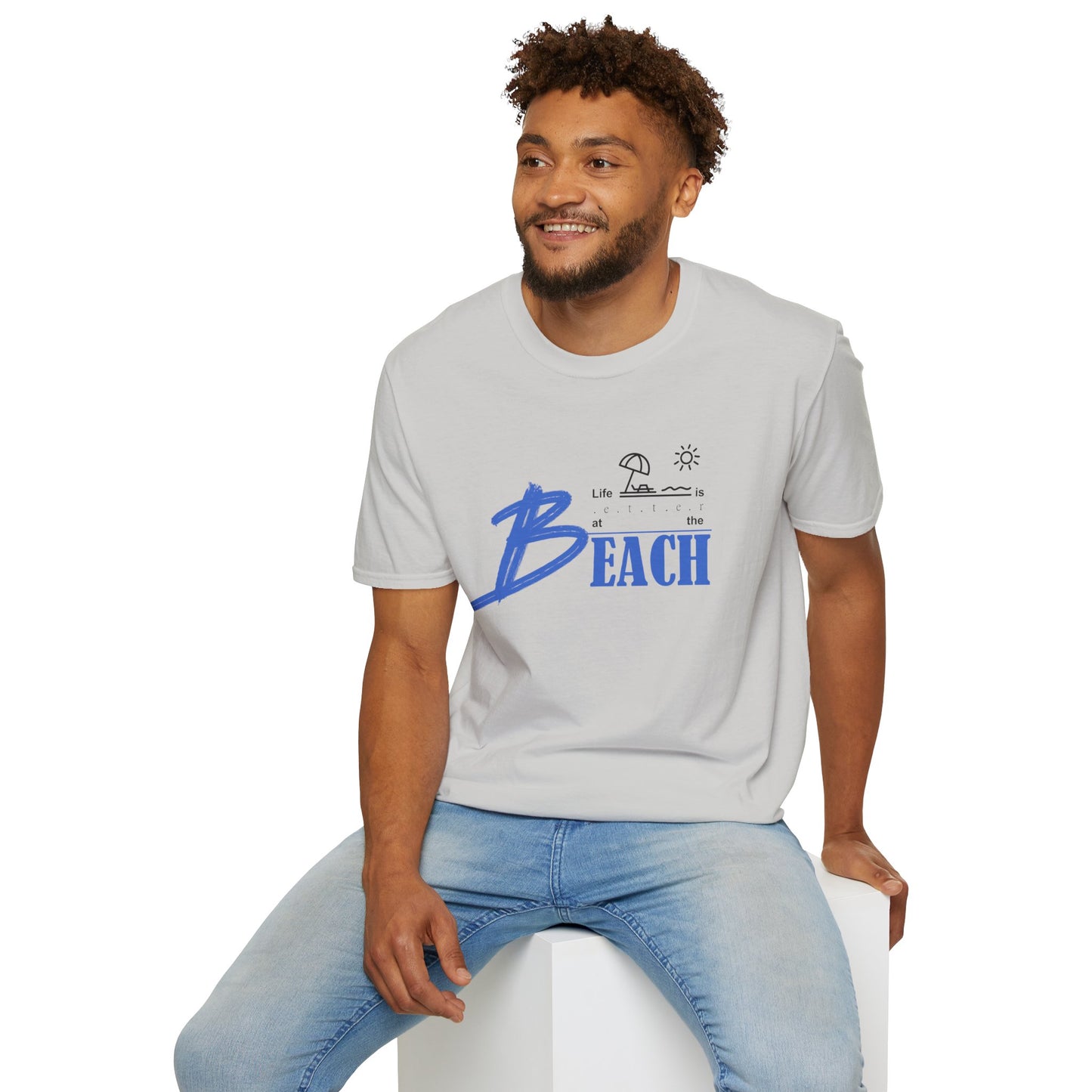 Life is Better at the Beach | Unisex Softstyle T-Shirt
