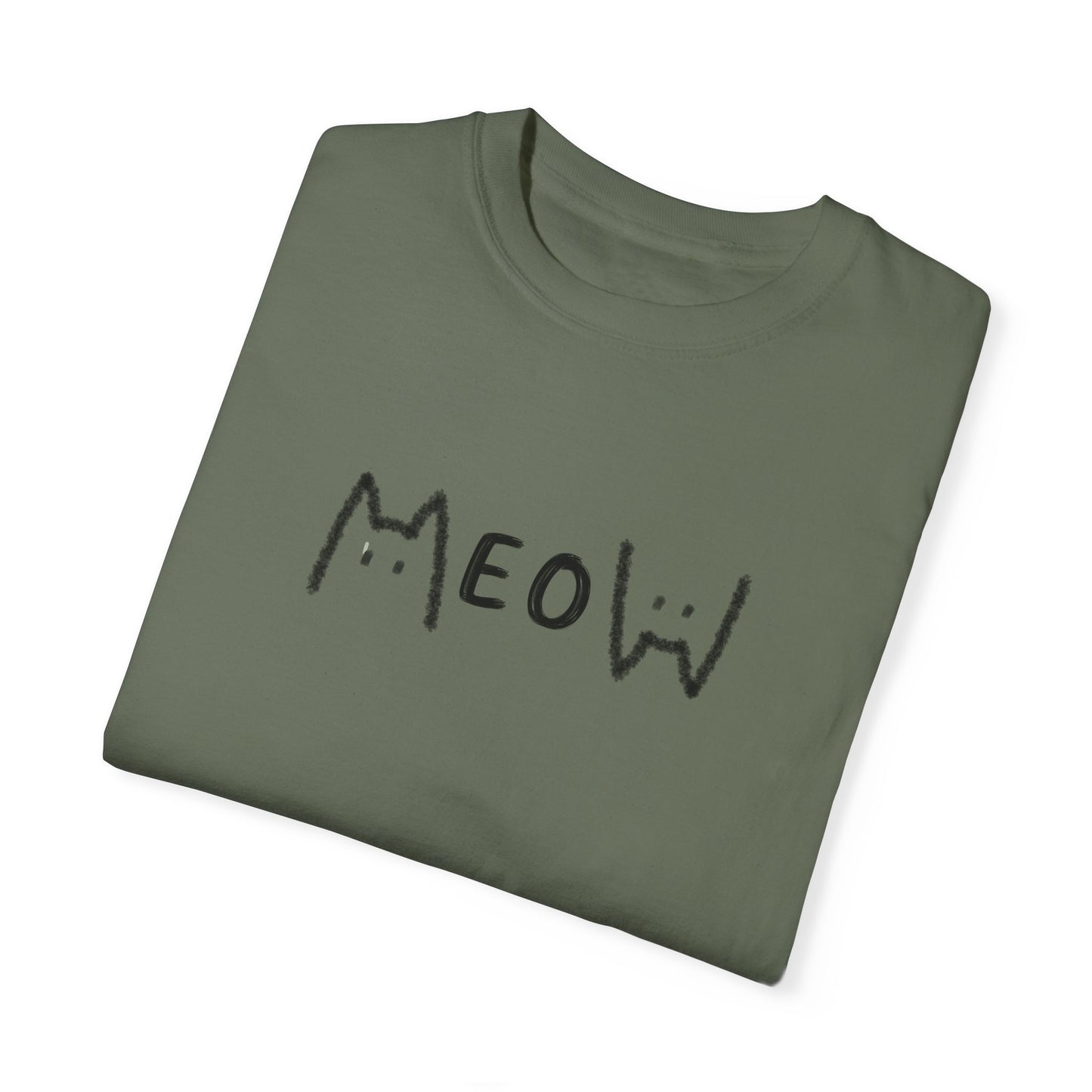 Meow_Unisex Garment-Dyed T-shirt