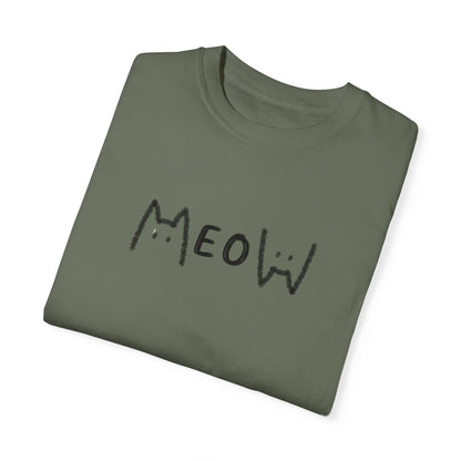 Meow_Unisex Garment-Dyed T-shirt