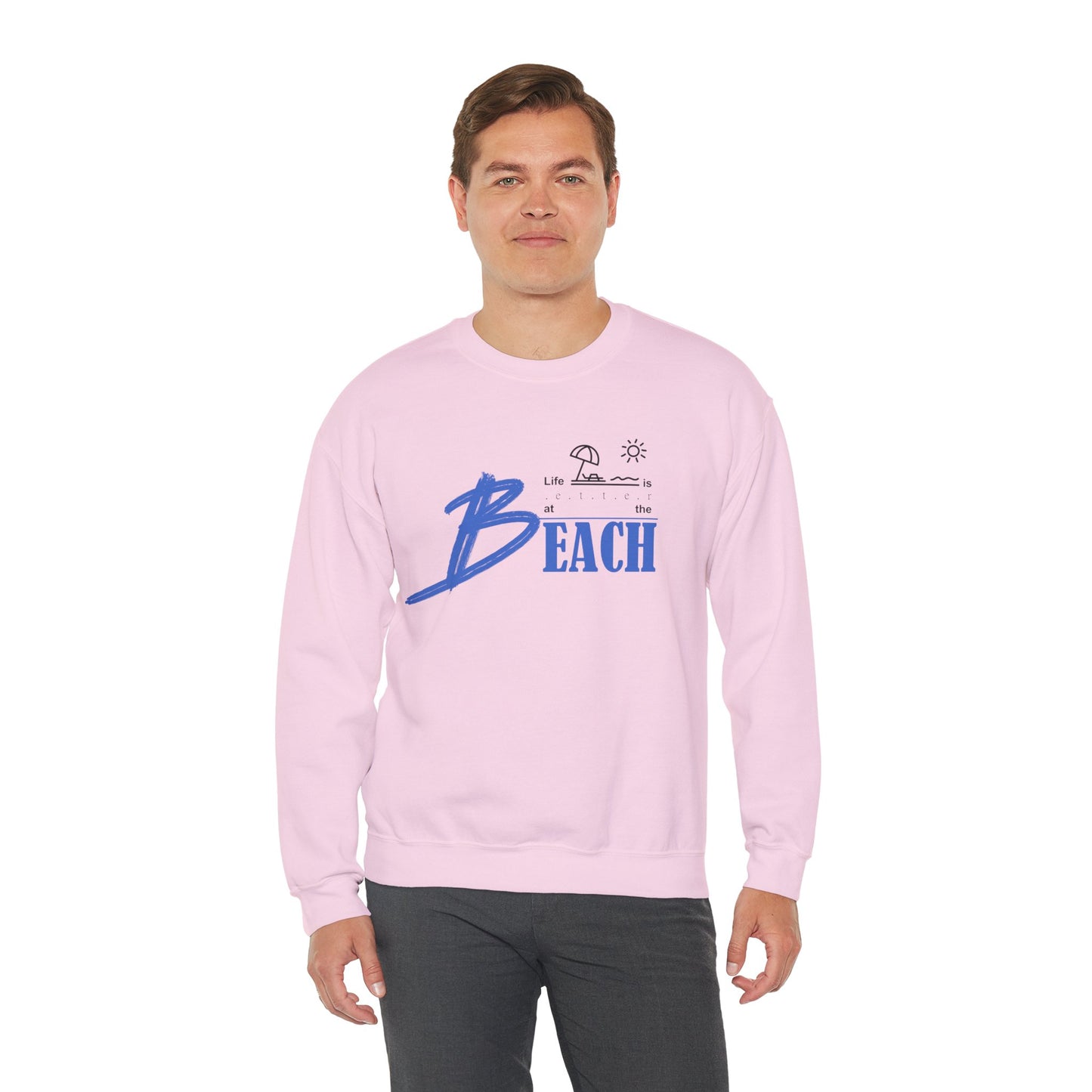 Life is Better at the Beach | Unisex Heavy Blend™ Crewneck Sweatshirt
