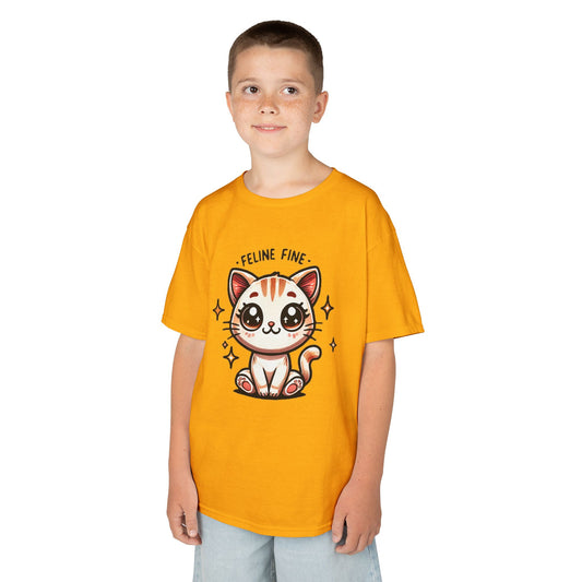 Feline Fine | Kids Heavy Cotton™ Tee