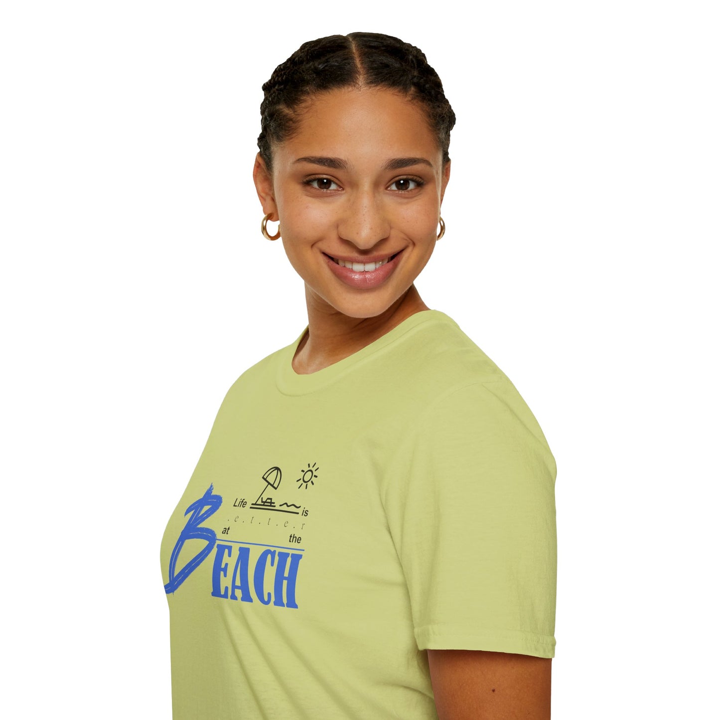 Life is Better at the Beach | Unisex Softstyle T-Shirt