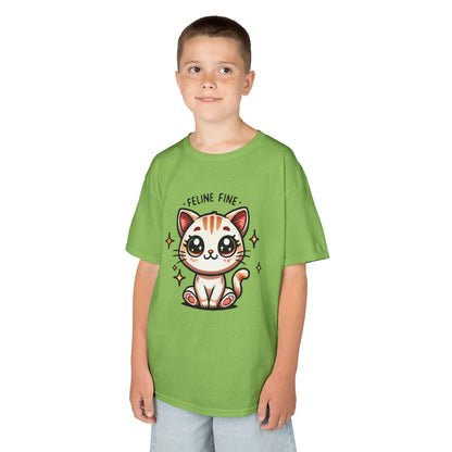 Feline Fine | Kids Heavy Cotton™ Tee