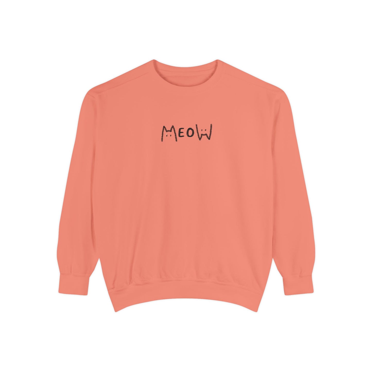 Meow_Unisex Garment-Dyed Sweatshirt