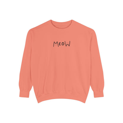 Meow_Unisex Garment-Dyed Sweatshirt
