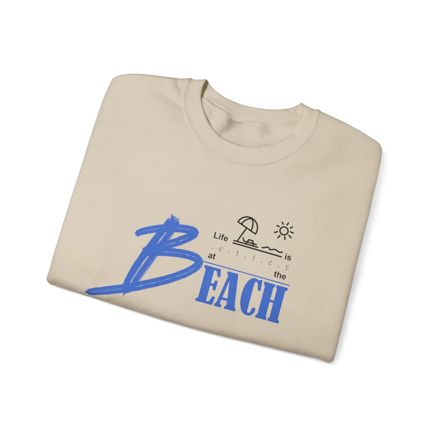 Life is Better at the Beach | Unisex Heavy Blend™ Crewneck Sweatshirt