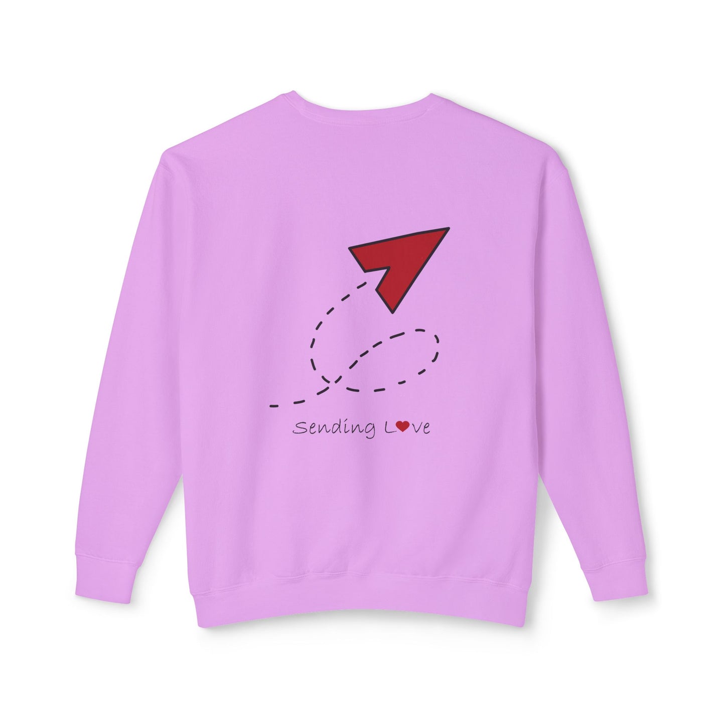 Sending Love | Unisex Lightweight Crewneck Sweatshirt