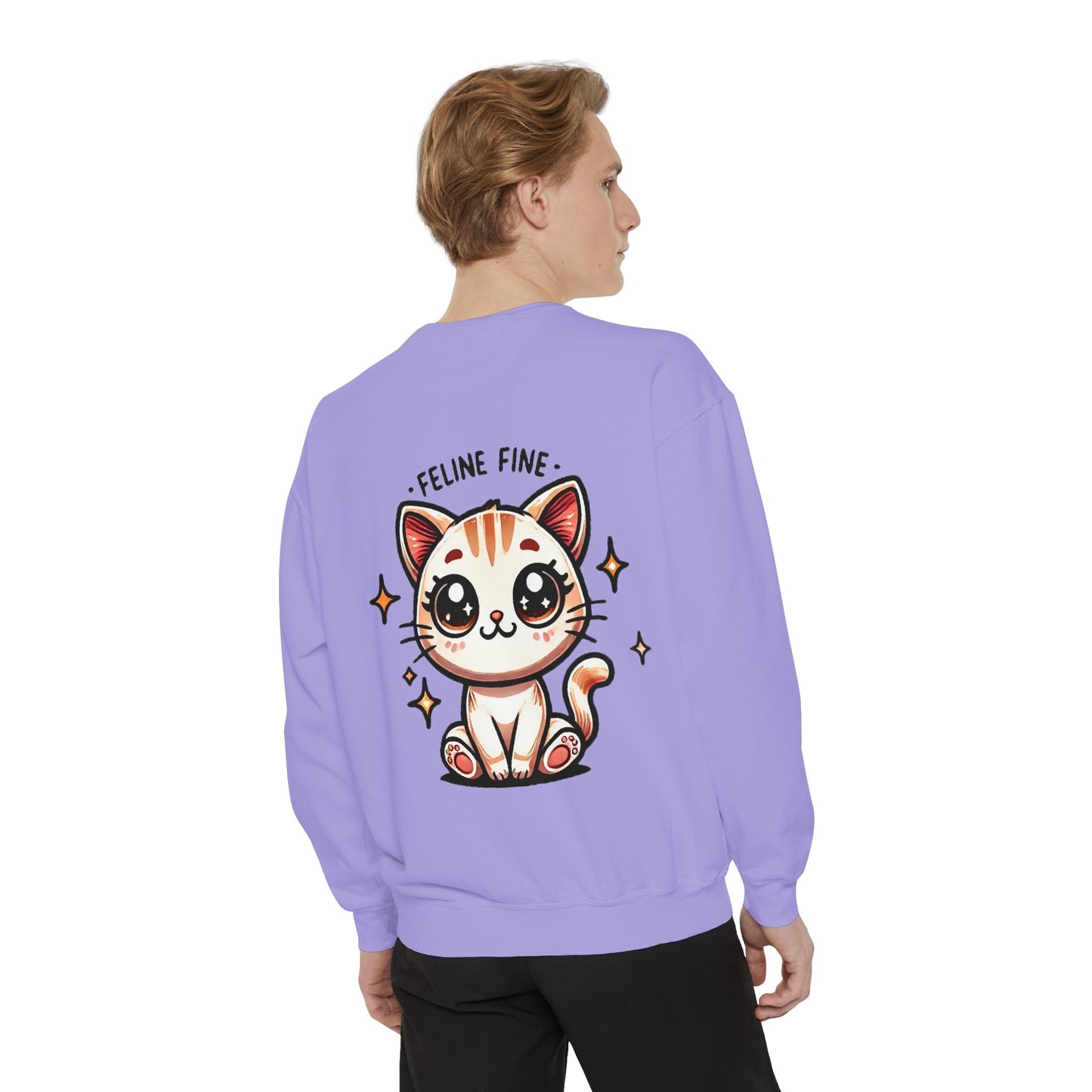 Feline Fine | Unisex Garment-Dyed Sweatshirt