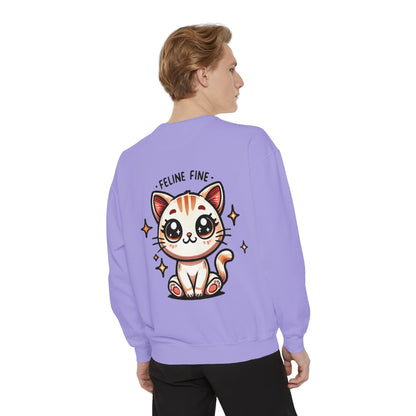 Feline Fine | Unisex Garment-Dyed Sweatshirt