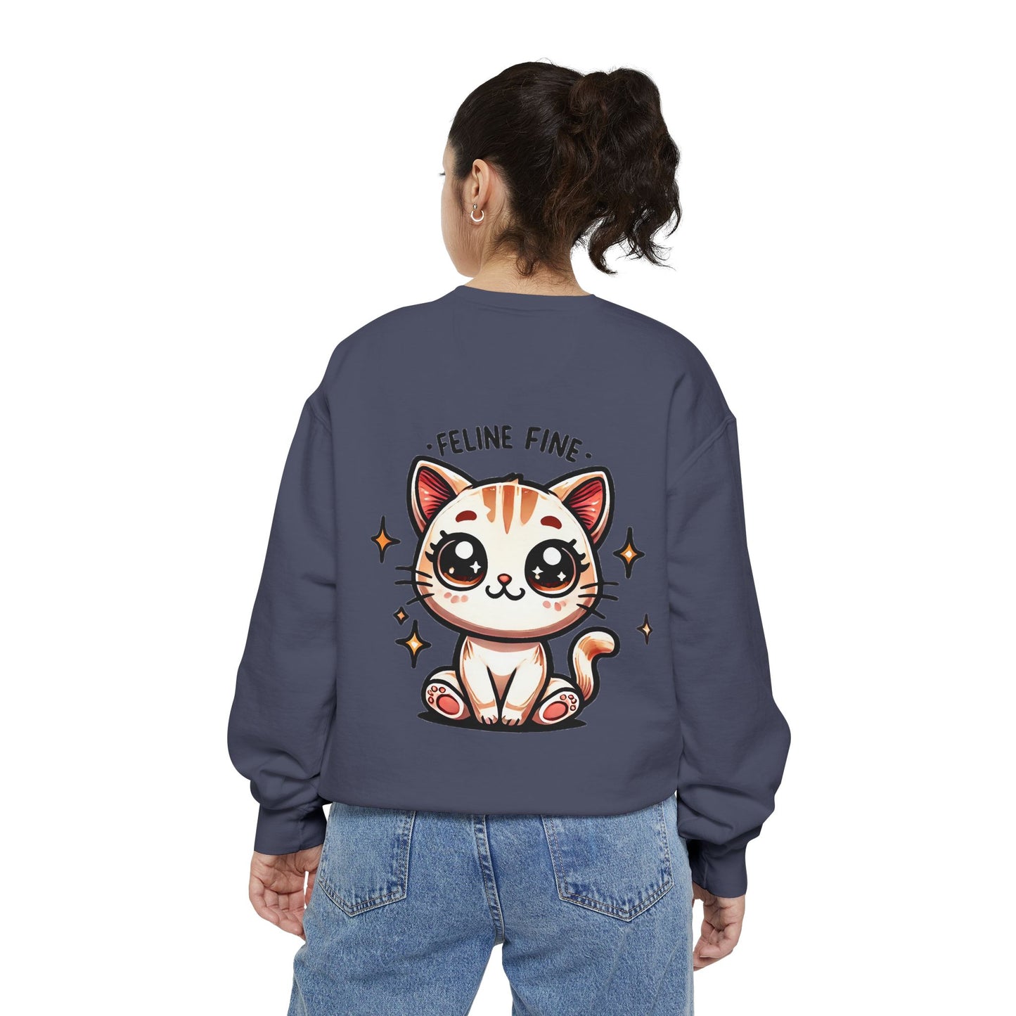 Feline Fine | Unisex Garment-Dyed Sweatshirt