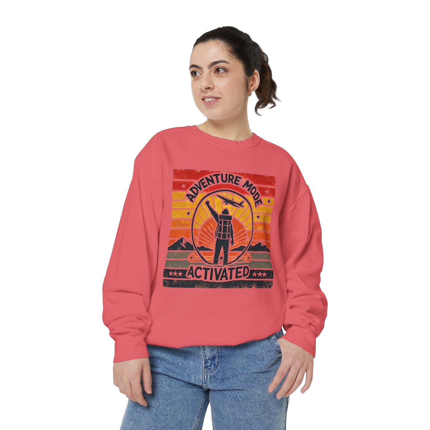 Adventure Mode Activated | Unisex Garment-Dyed Sweatshirt