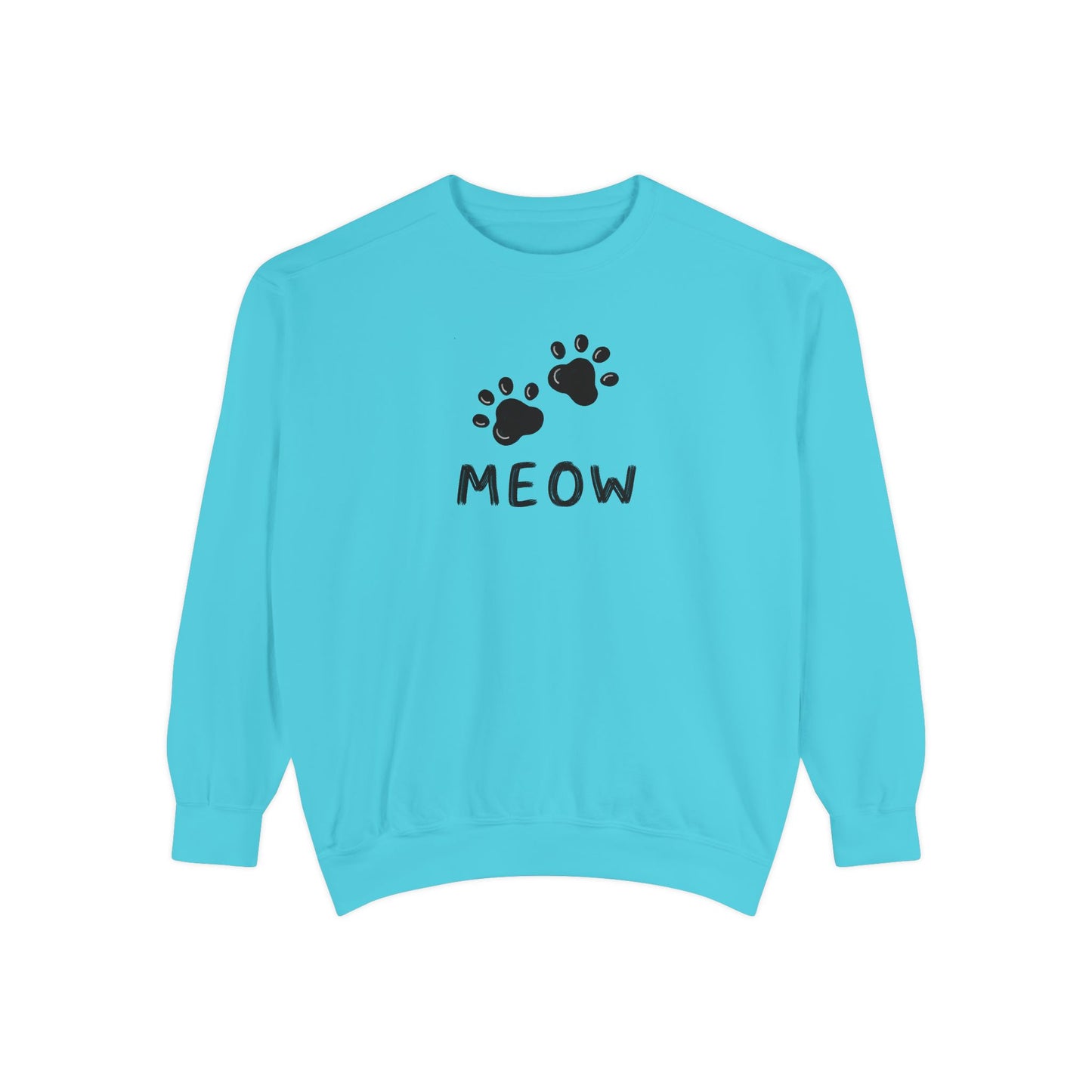 MEOW_Unisex Garment-Dyed Sweatshirt