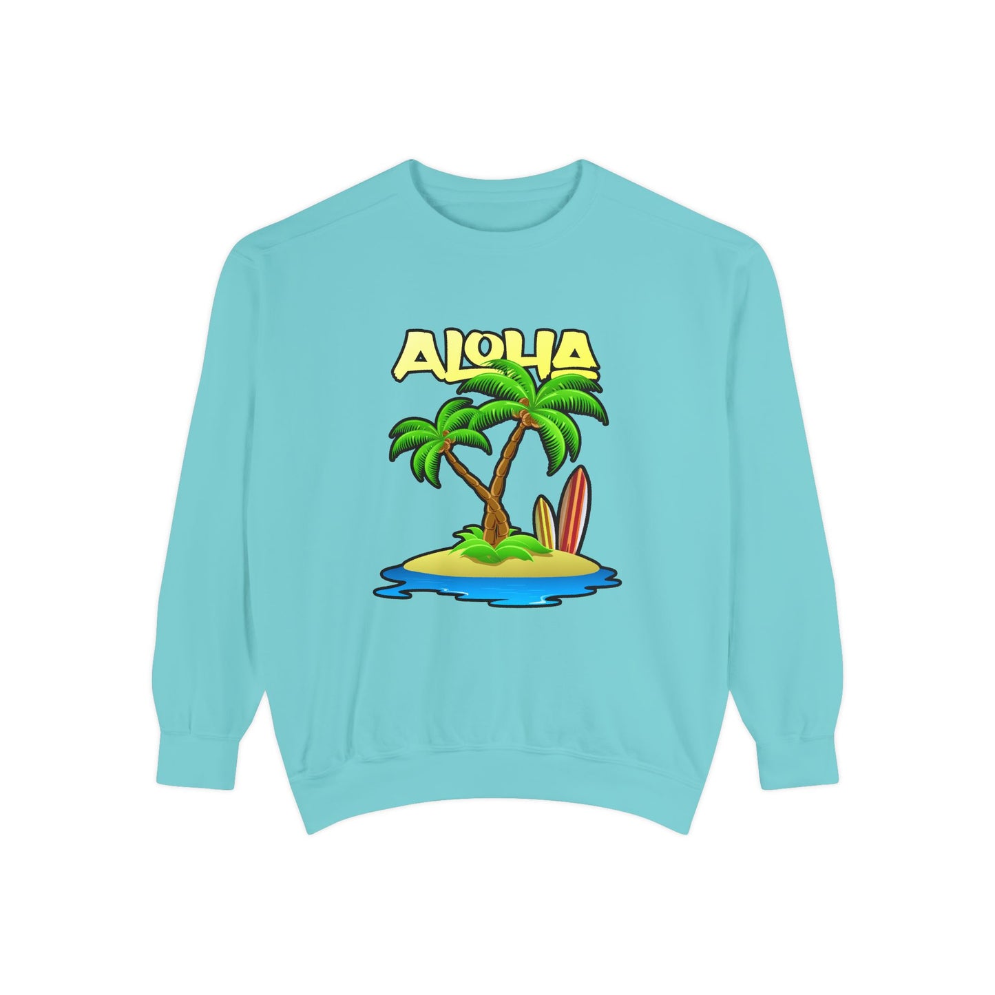 ALOHA | Unisex Garment-Dyed Sweatshirt