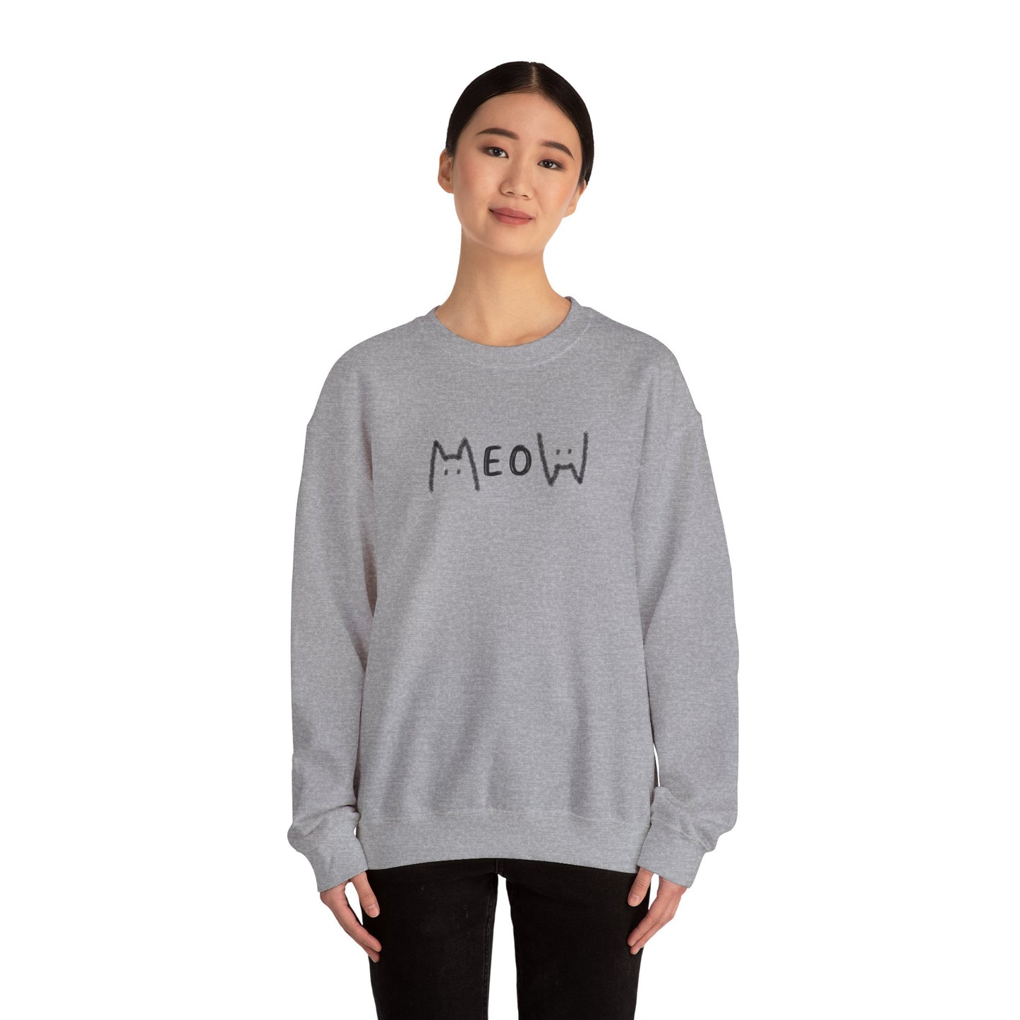 Meow_Unisex Heavy Blend™ Crewneck Sweatshirt