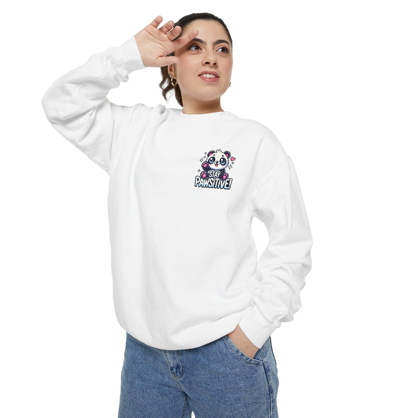 Pawsitive | Unisex Garment-Dyed Sweatshirt