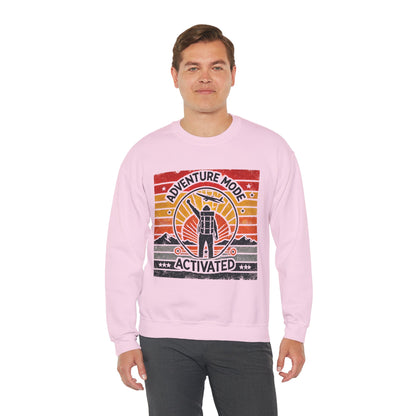 Adventure Mode Activated | Unisex Heavy Blend™ Crewneck Sweatshirt