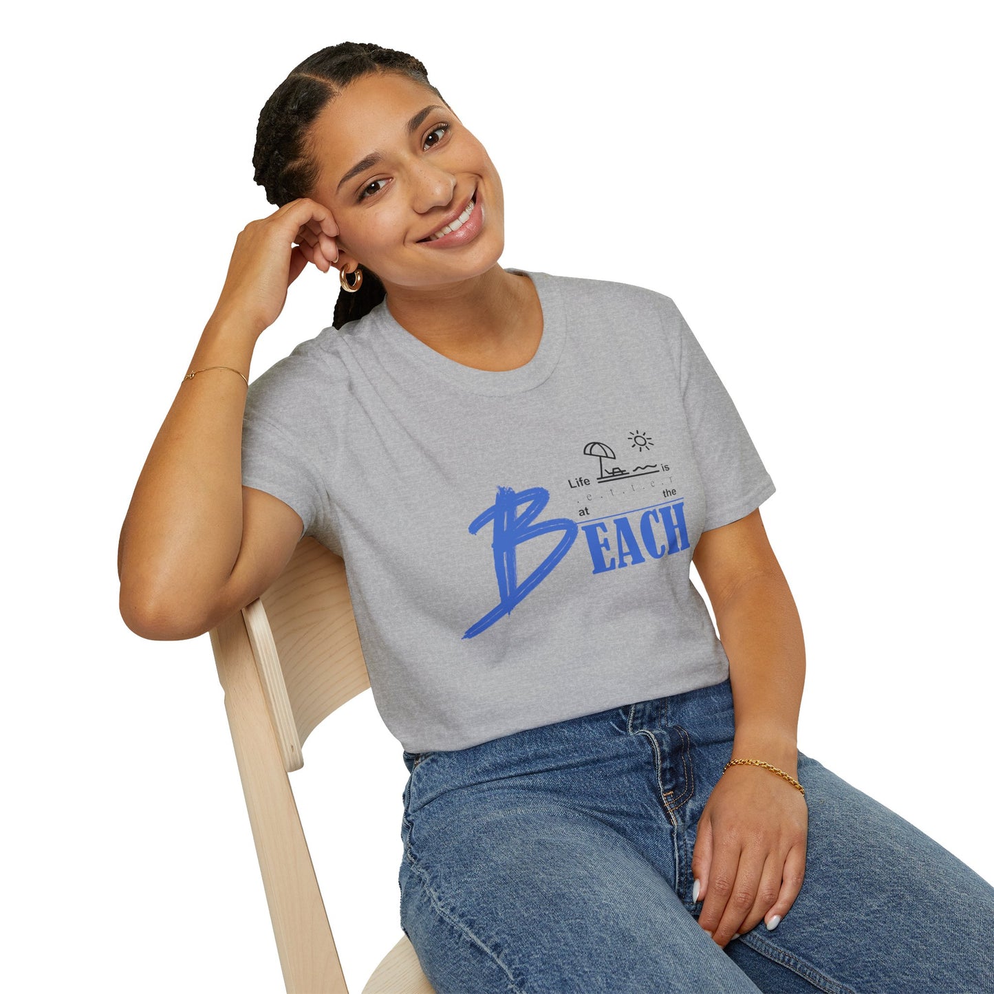 Life is Better at the Beach | Unisex Softstyle T-Shirt