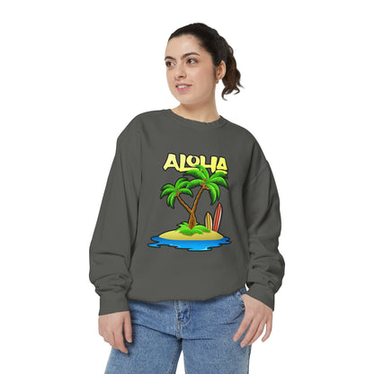 ALOHA | Unisex Garment-Dyed Sweatshirt