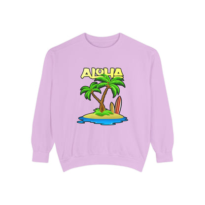 ALOHA | Unisex Garment-Dyed Sweatshirt