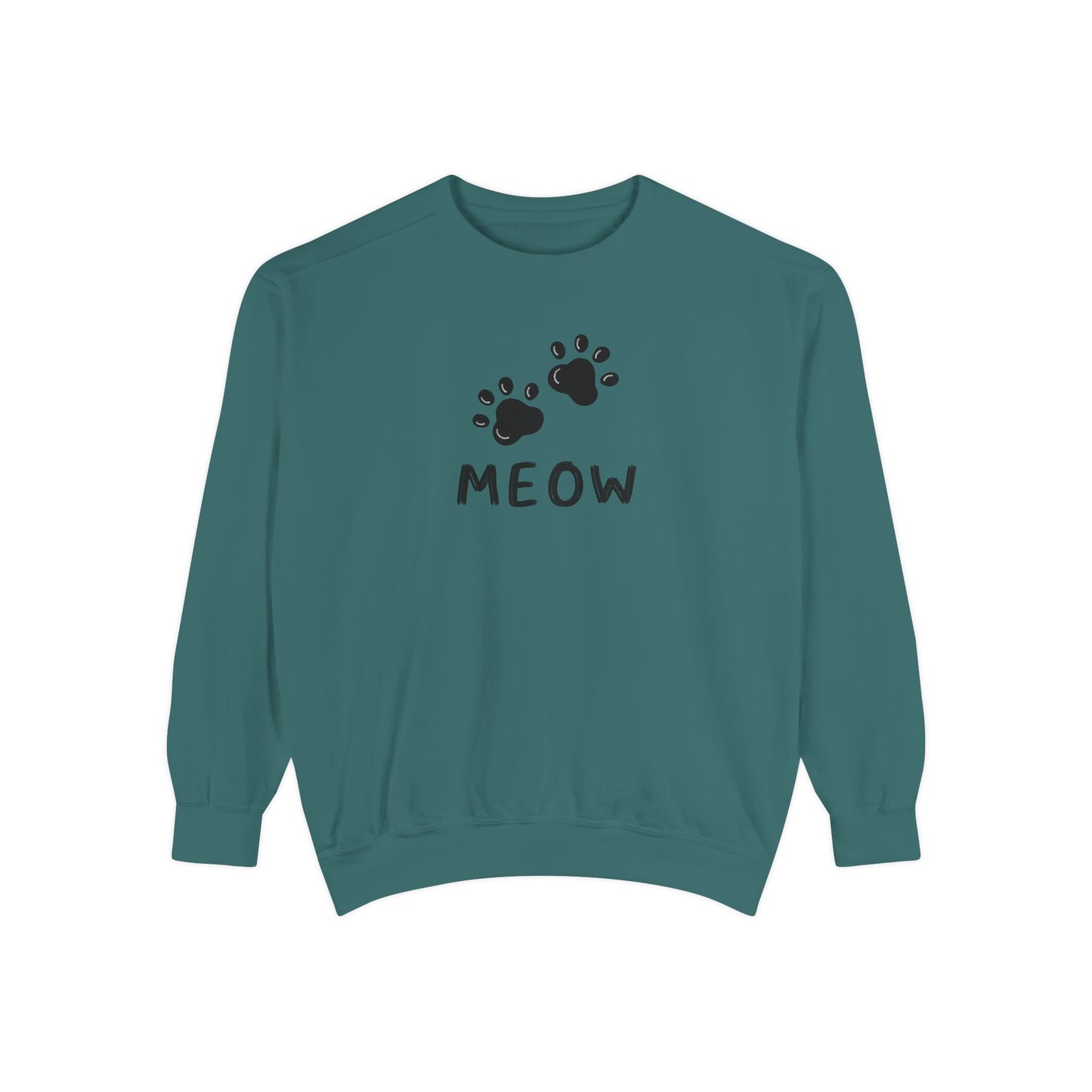 MEOW_Unisex Garment-Dyed Sweatshirt