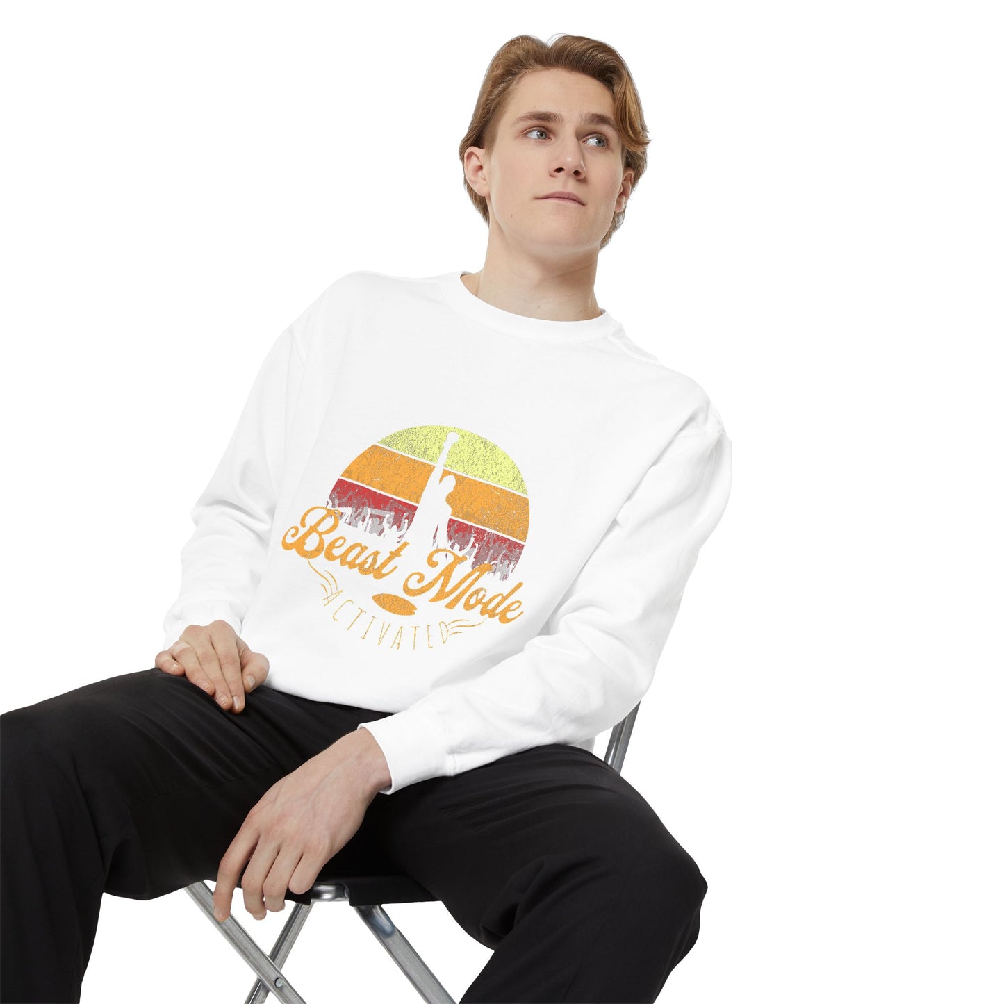 Beast Mode Activated | Unisex Garment-Dyed Sweatshirt