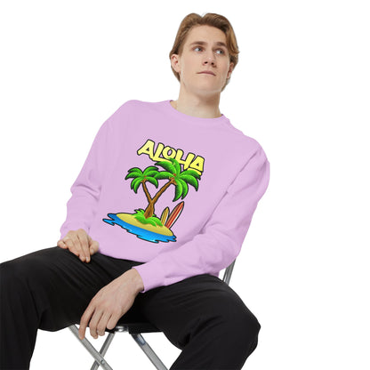 ALOHA | Unisex Garment-Dyed Sweatshirt