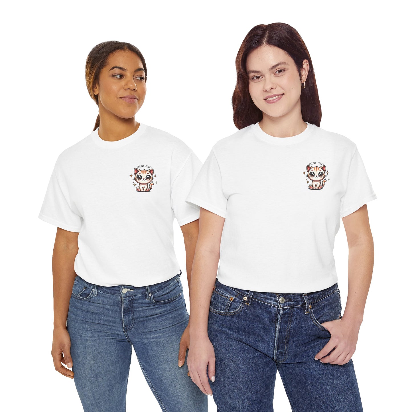 Feline Fine | Unisex Heavy Cotton Tee