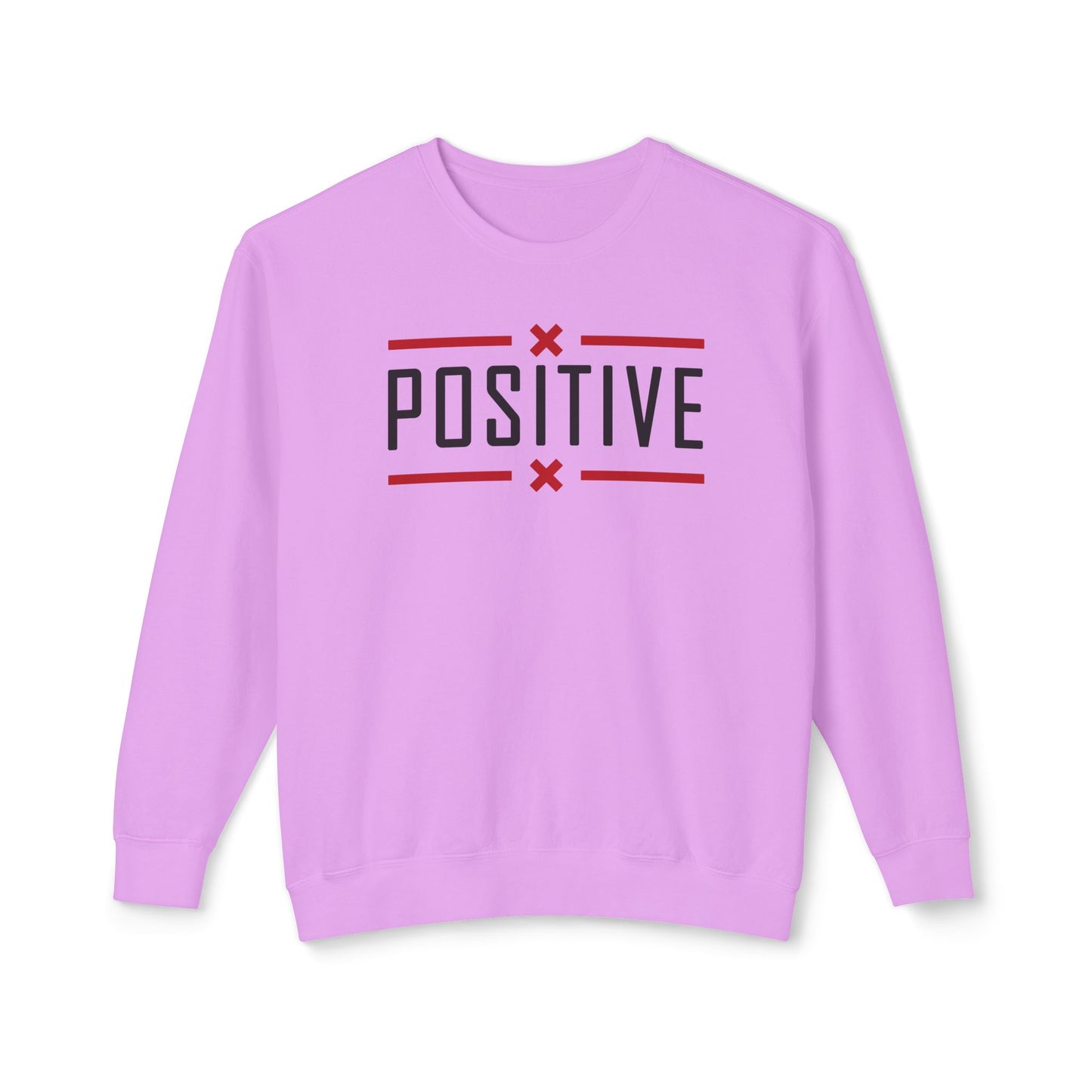 Positive_Unisex Lightweight Crewneck Sweatshirt