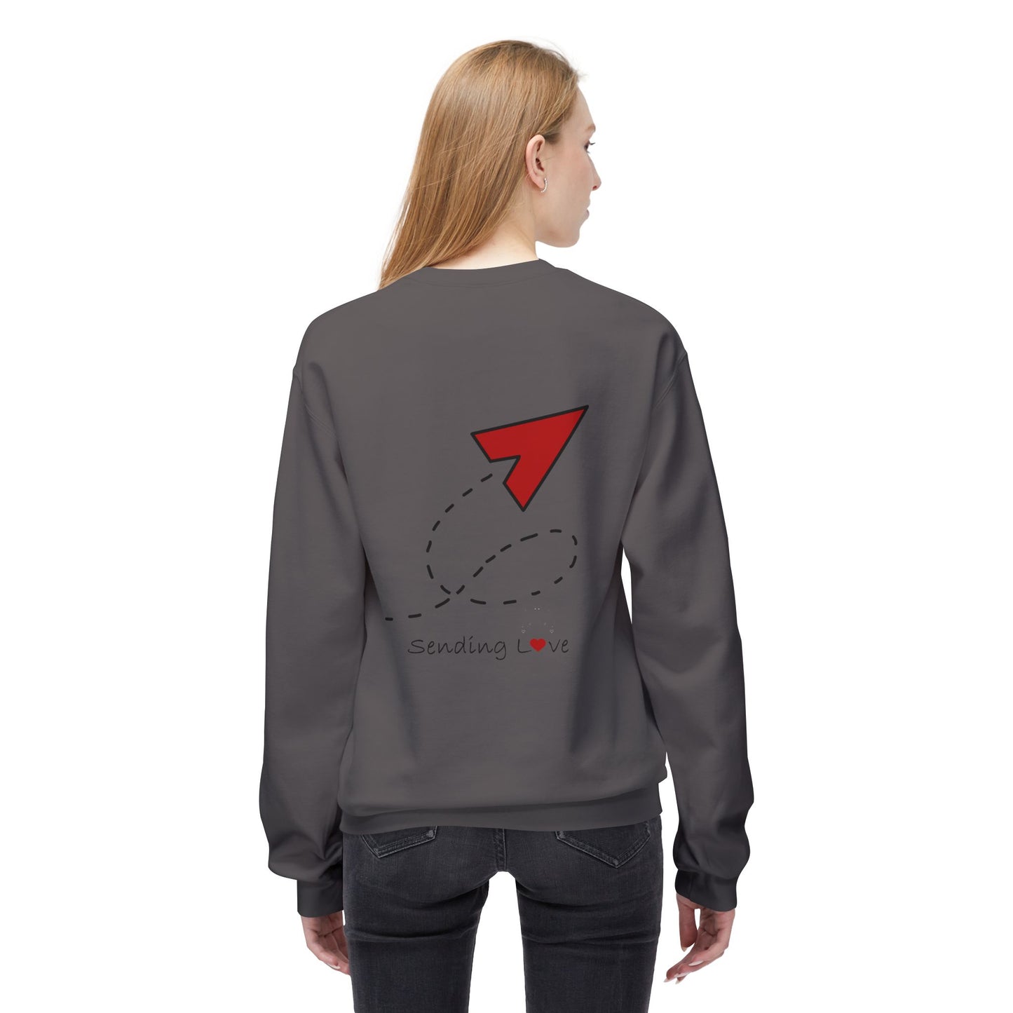 Sending Love | Unisex Midweight Softstyle Fleece Crewneck Sweatshirt