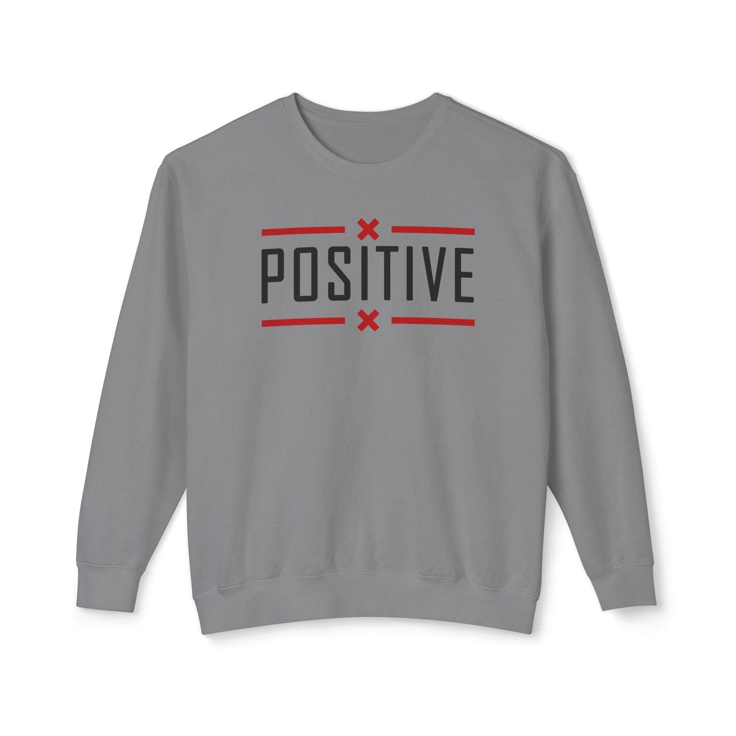 Positive_Unisex Lightweight Crewneck Sweatshirt