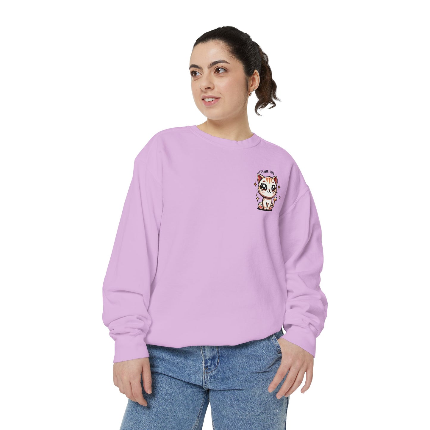 Feline Fine | Unisex Garment-Dyed Sweatshirt