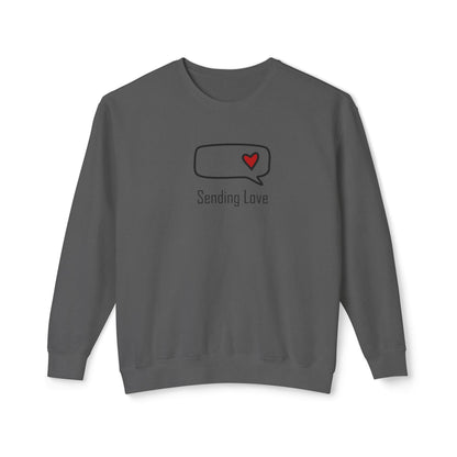 Sending Love_Unisex Lightweight Crewneck Sweatshirt