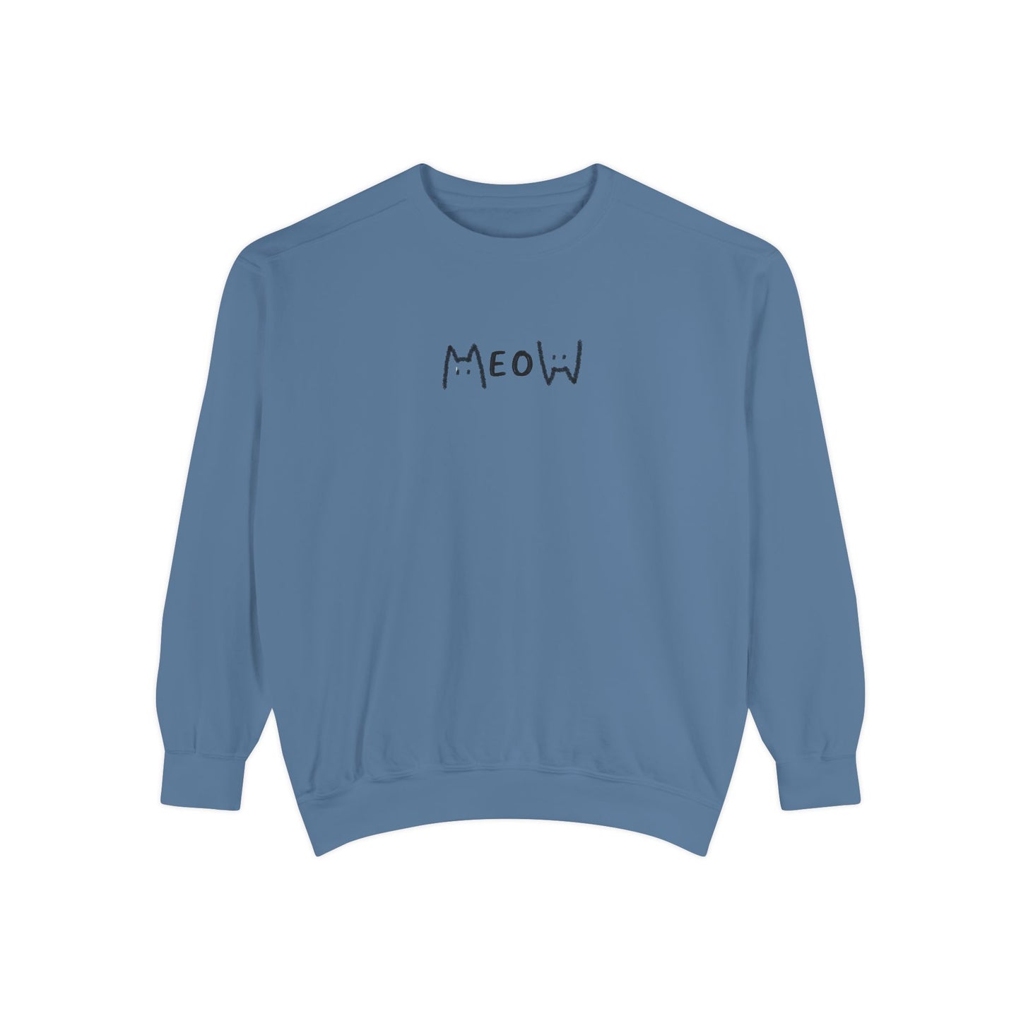 Meow_Unisex Garment-Dyed Sweatshirt