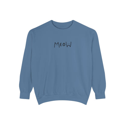 Meow_Unisex Garment-Dyed Sweatshirt