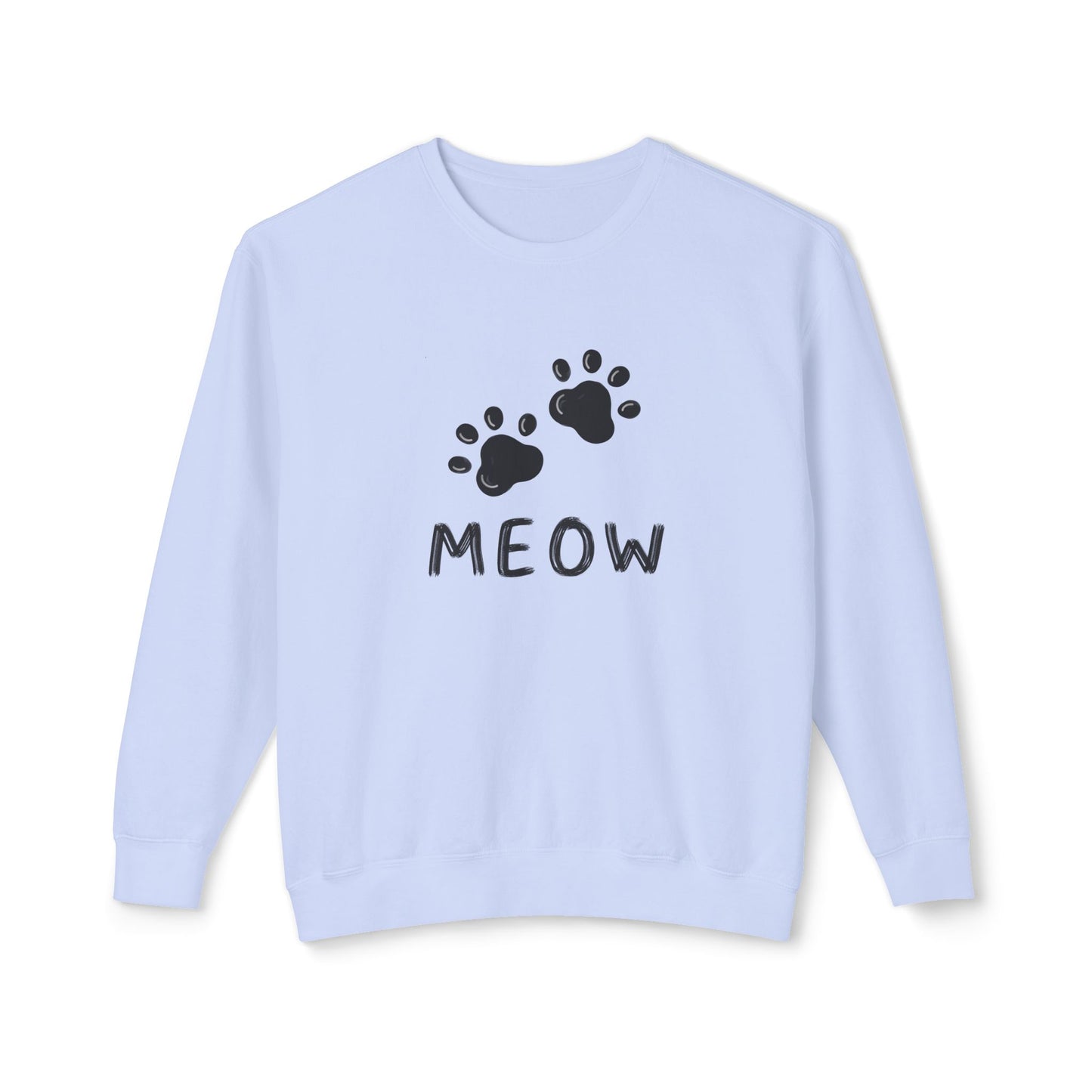 MEOW_Unisex Lightweight Crewneck Sweatshirt