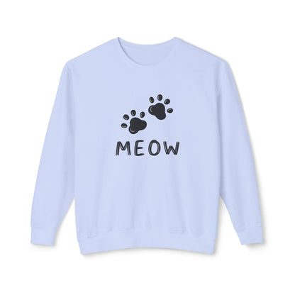 MEOW_Unisex Lightweight Crewneck Sweatshirt