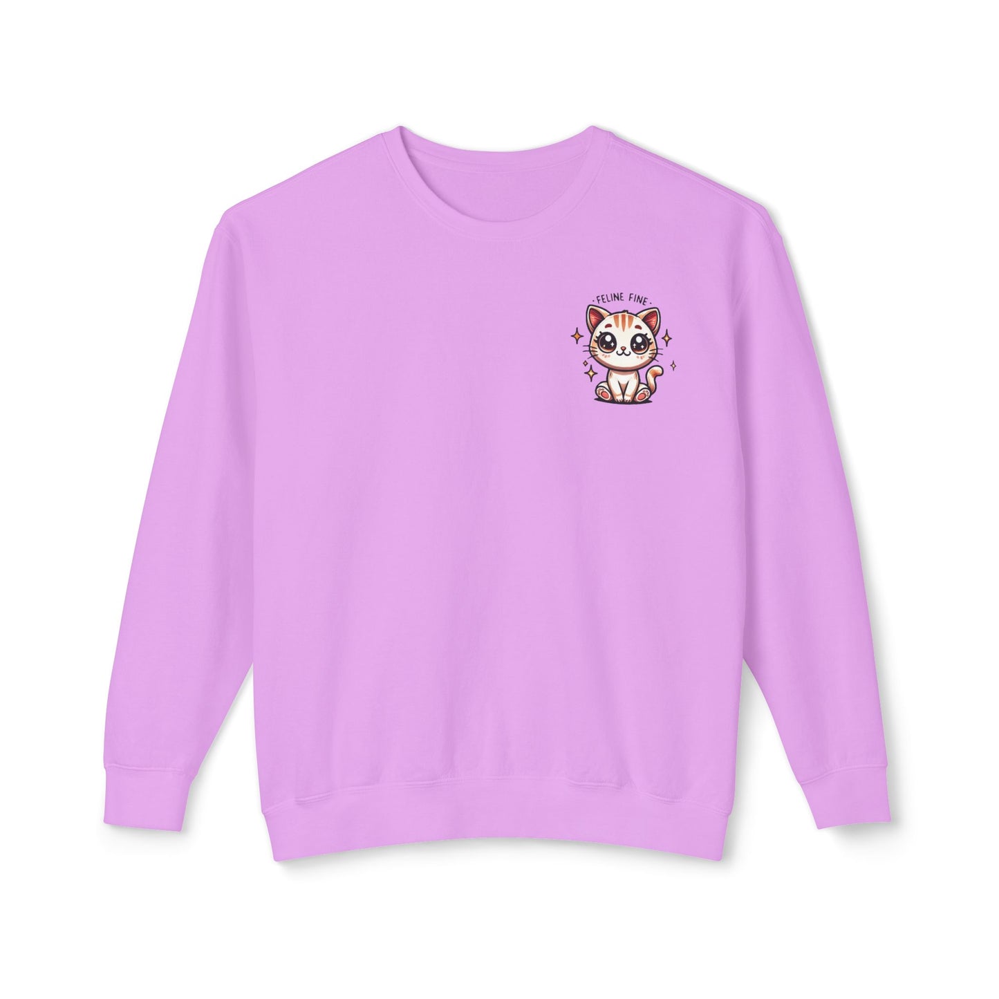 Feline Fine | Unisex Lightweight Crewneck Sweatshirt