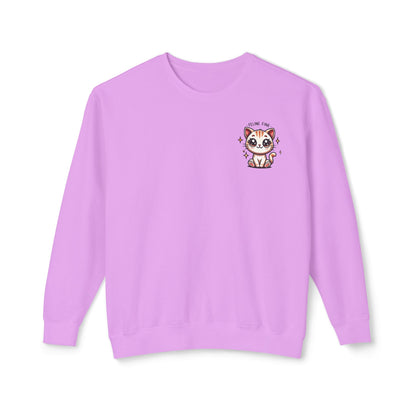 Feline Fine | Unisex Lightweight Crewneck Sweatshirt