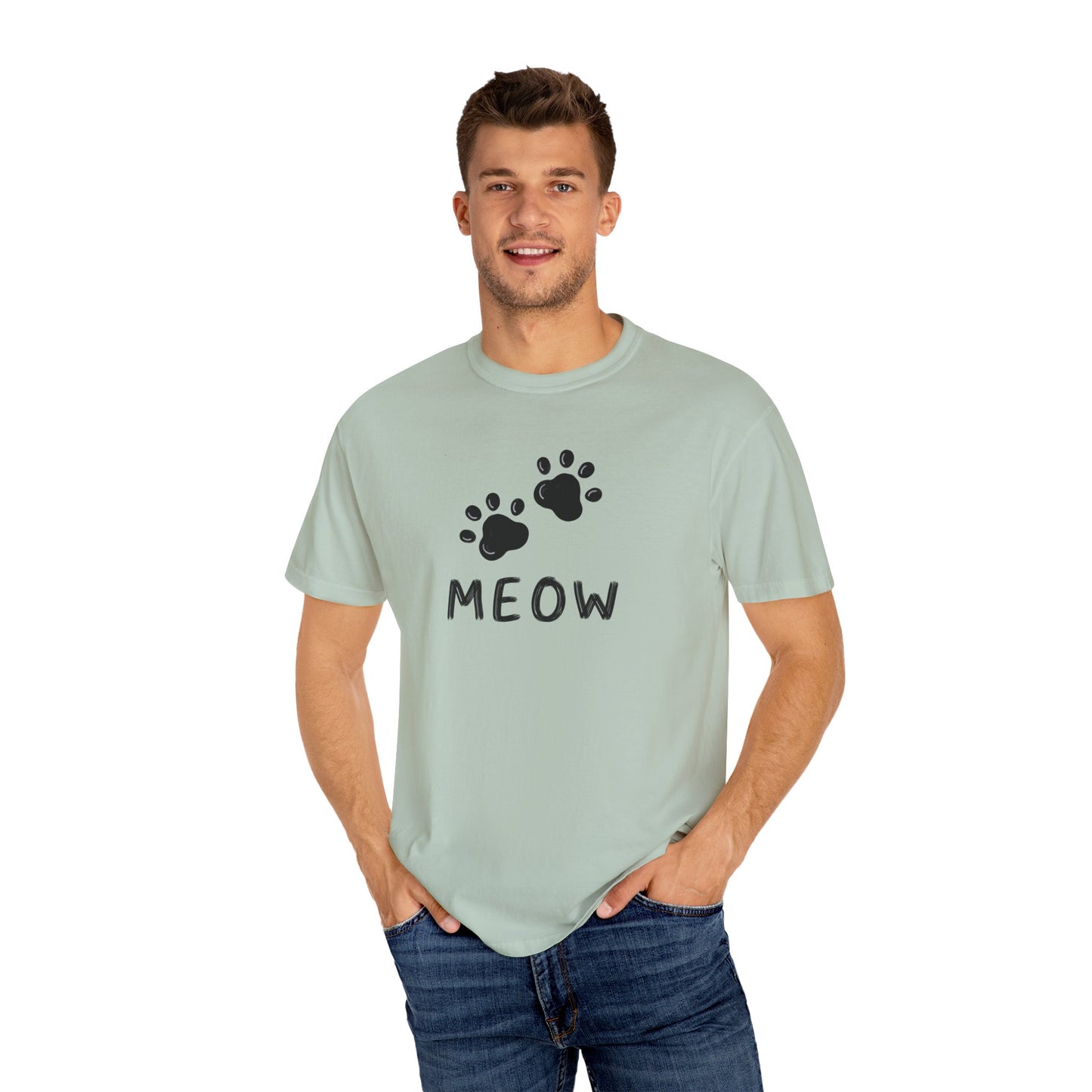 MEOW_Unisex Garment-Dyed T-shirt