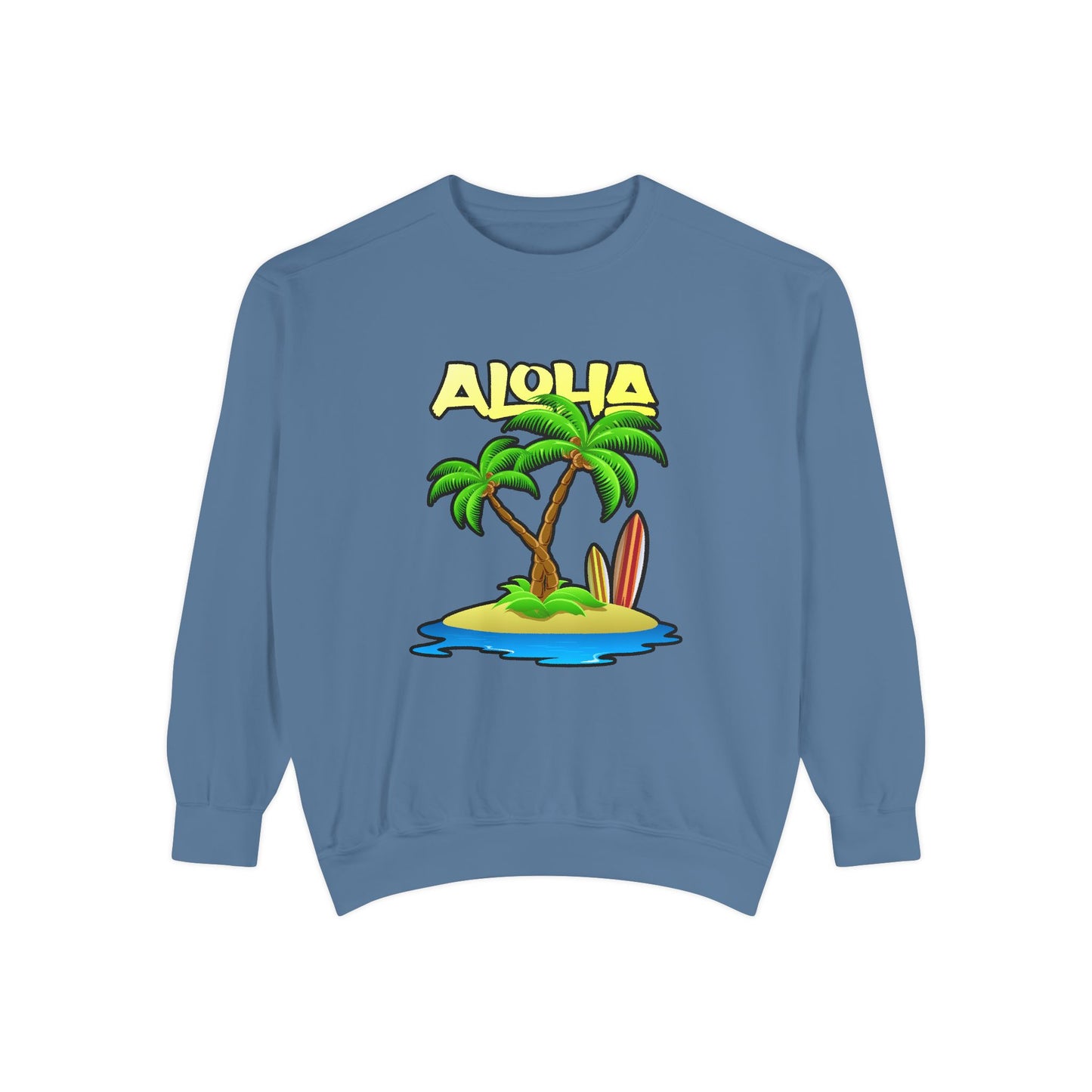 ALOHA | Unisex Garment-Dyed Sweatshirt